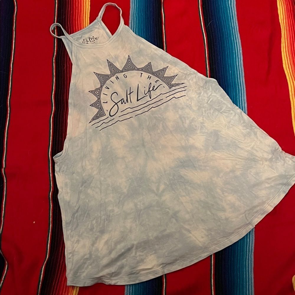 Salt Life Light Blue Sunburst Tank